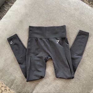 Black Marl Vital Seamless Leggings - Size S